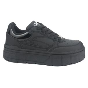 Zapatilla Chalada Mujer Troya-1 Negro Urbano