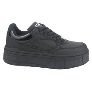 Zapatilla Chalada Mujer Troya-1 Negro Urbano