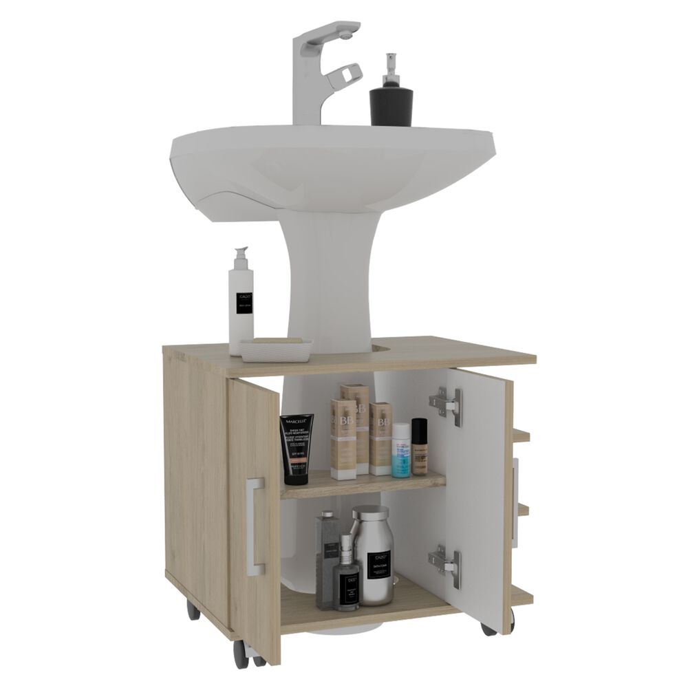 Mueble Ba&ntilde;o 2 Puertas Fm-003c Caf&eacute; Claro image number 1.0