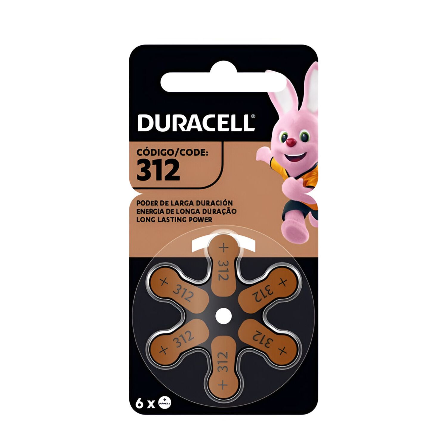 Pila Duracel 312 Auditiva - Pack De 6u Larga Duraci&oacute;n image number 2.0