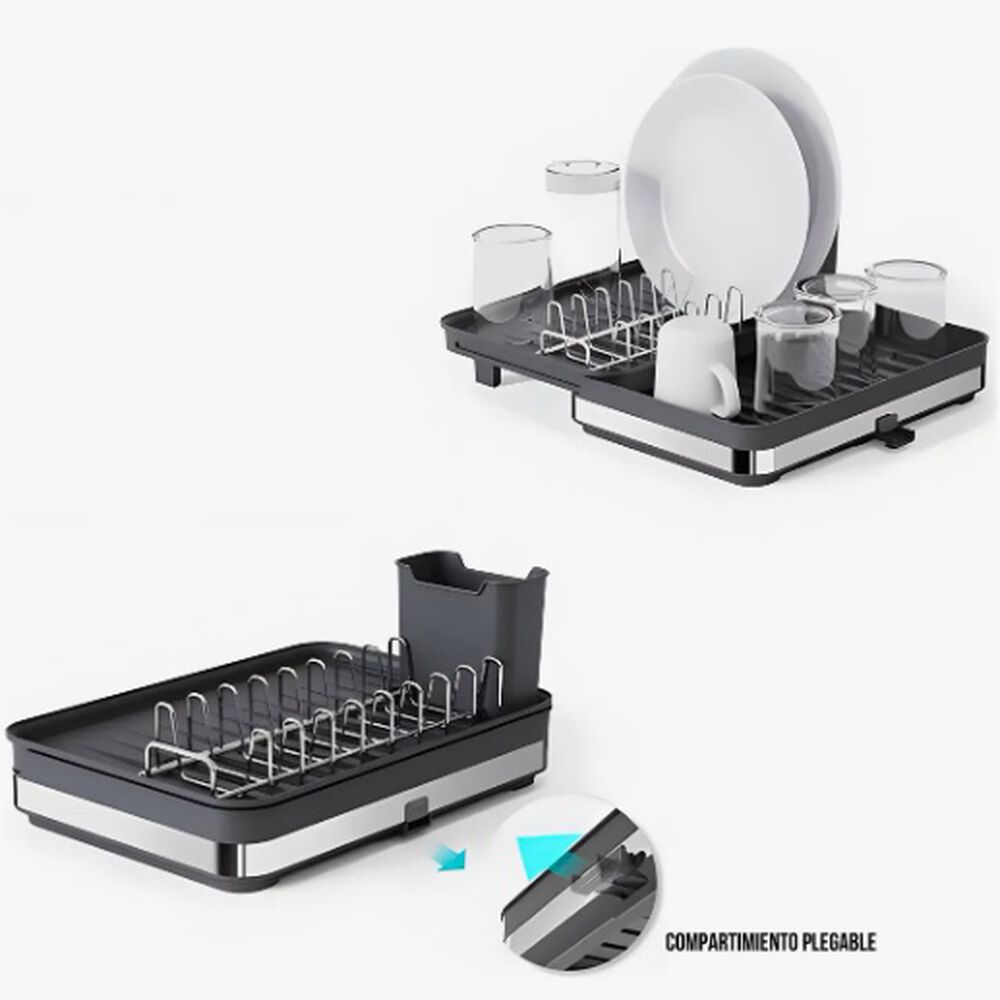 Secaplatos Escurridor Platos Loza Acero Inoxidable image number 4.0