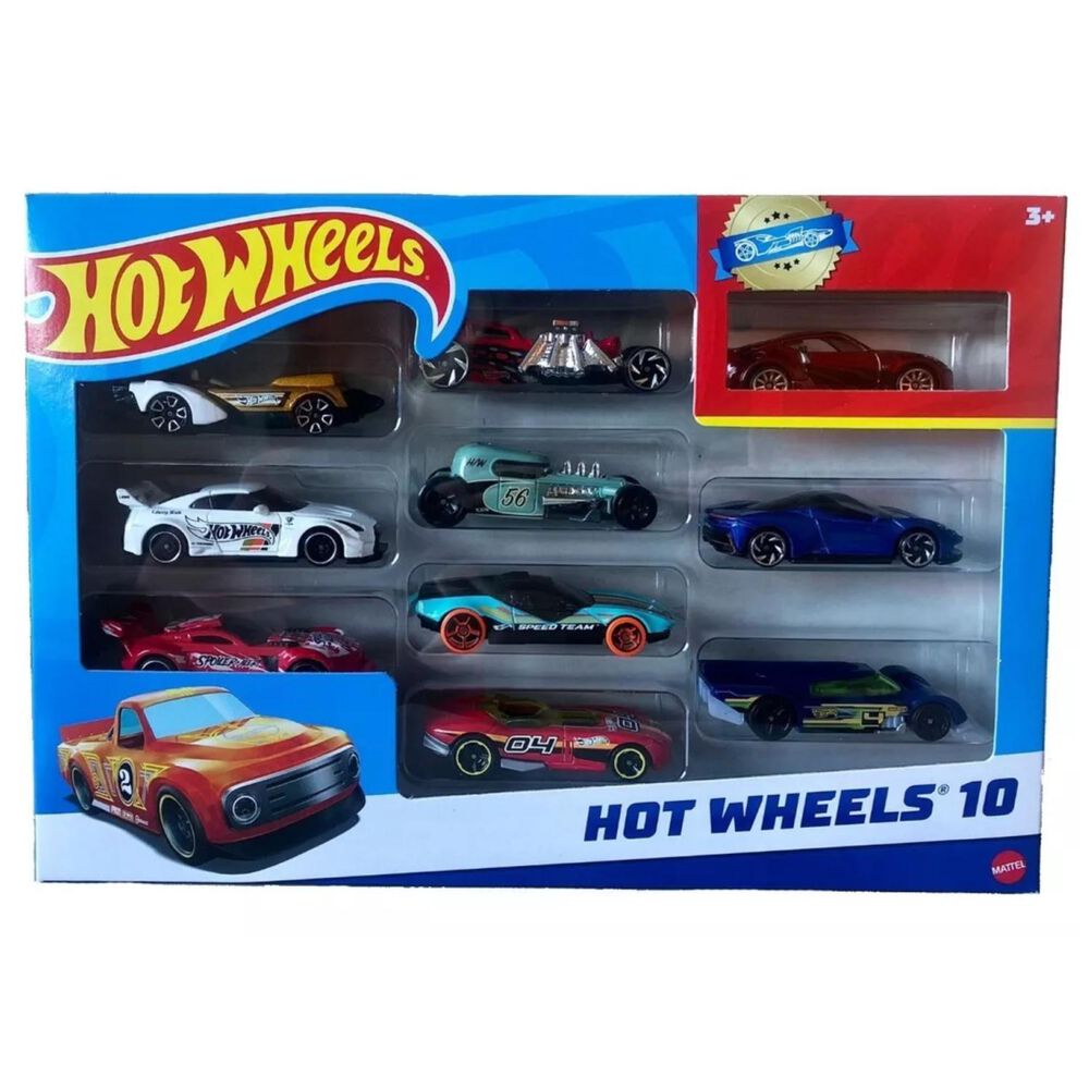 Juguete Figuras Hot Wheels 10 Piezas Coleccionables Infantil image number 0.0