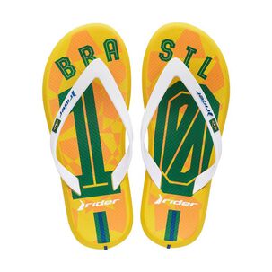 Sandalia Hombre Amarillo/verde Brasil Rider