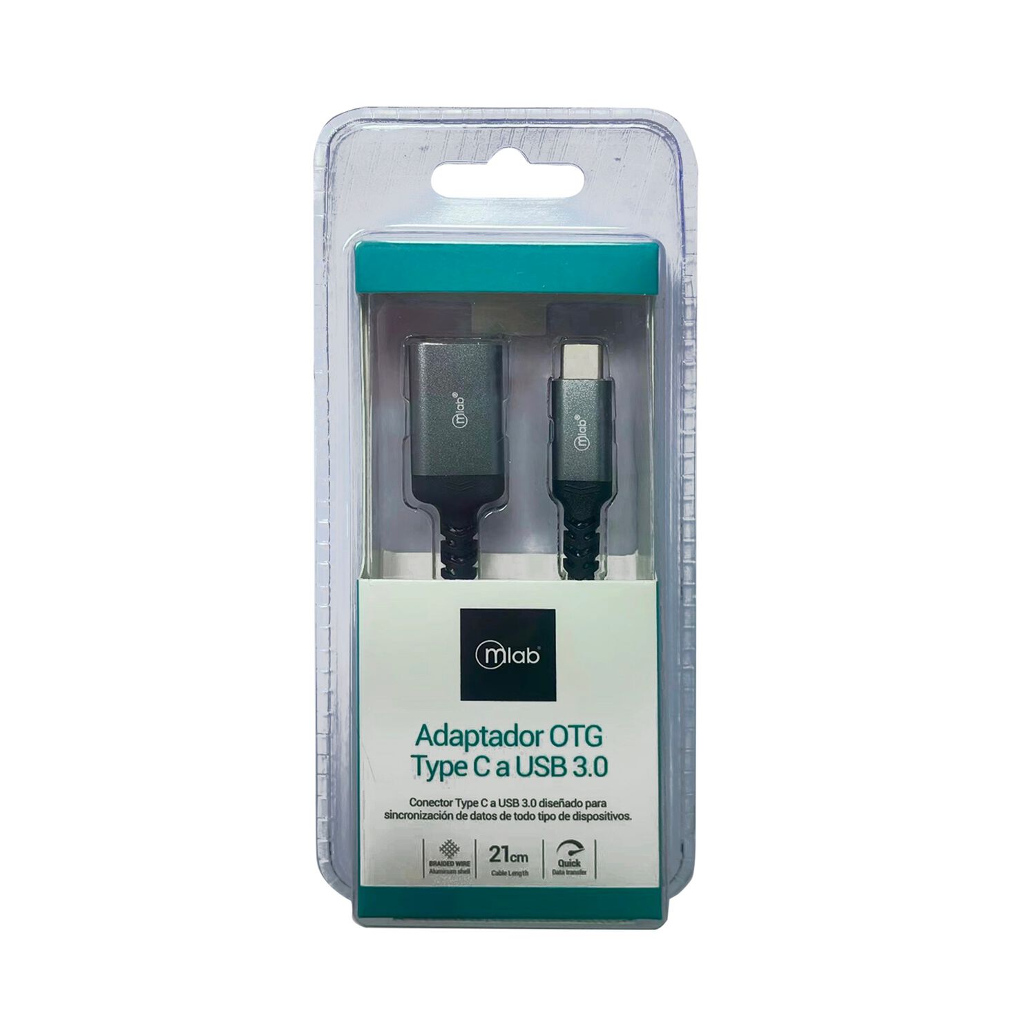 Adaptador Usb Tipo C A Usb 3.0 Hembra - Mlab image number 1.0