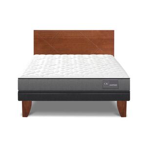 Cama Europea Cic Anatomic / 2 Plazas / Base Normal + Respaldo