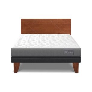 Cama Europea Cic Anatomic / 2 Plazas / Base Normal + Respaldo