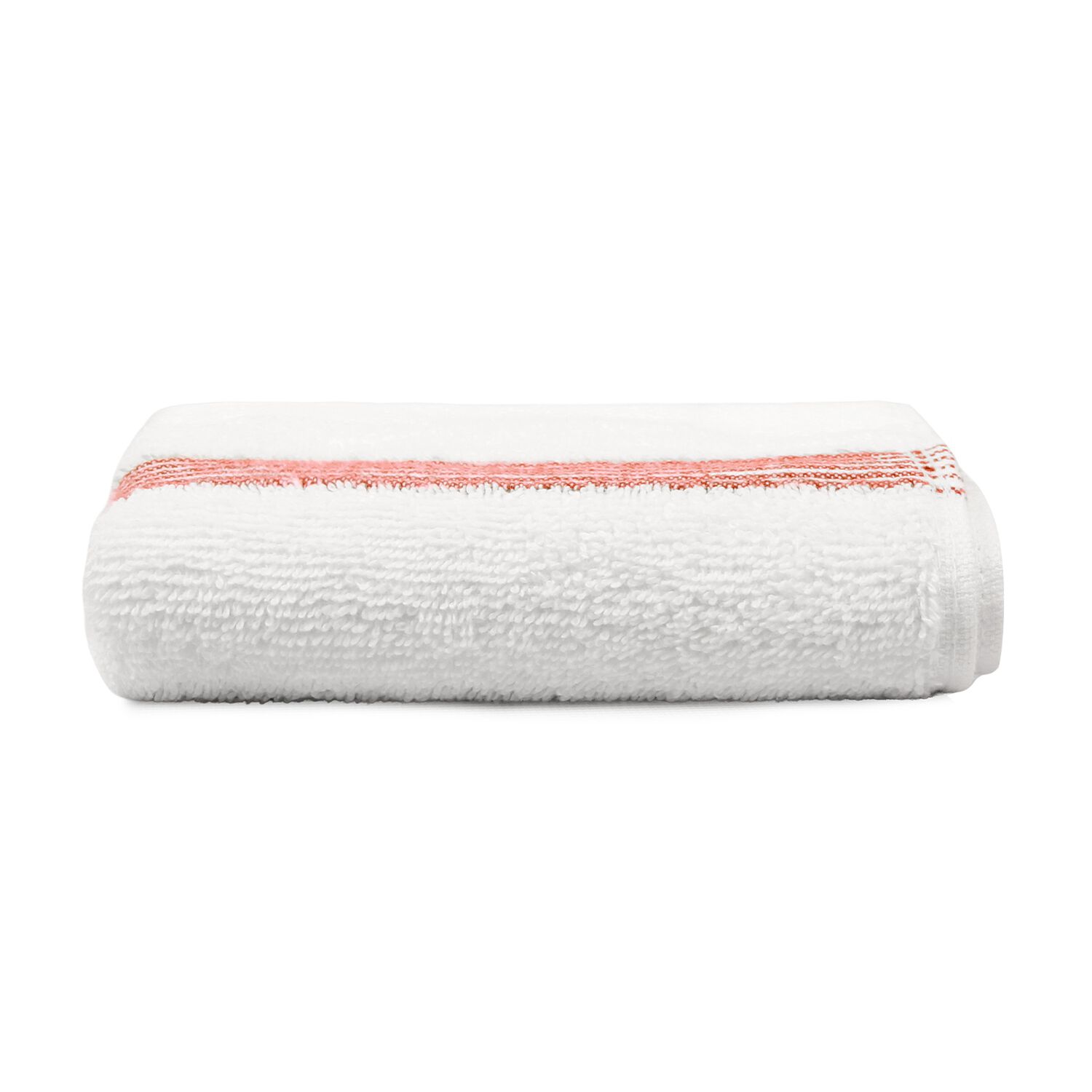 Toalla De Cara Mav Nautica 100% Algod&oacute;n Suave 30x50cm Blanca-rojo image number 1.0