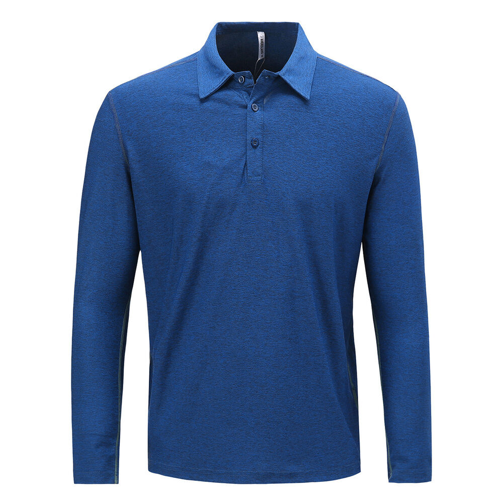 Polera Dry Fit Manga Larga Con Cuello Pale Hombre image number 0.0