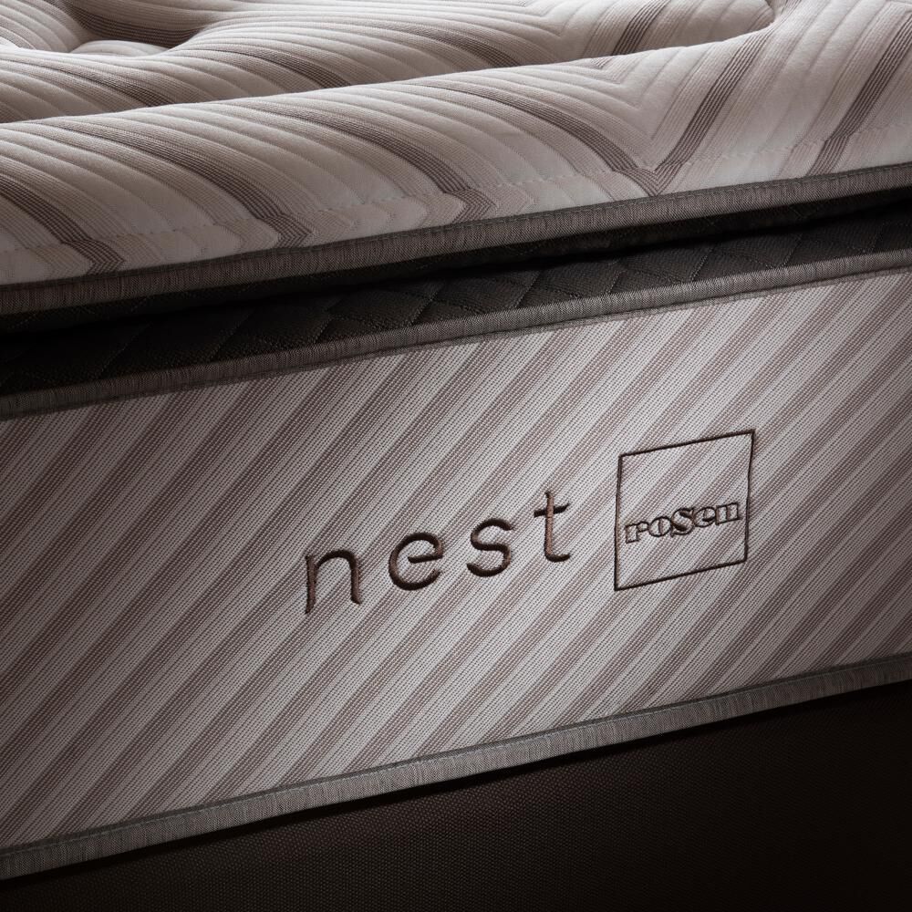 Cama Europea Rosen Nest / 2 Plazas / Base Dividida  + Set De Maderas image number 2.0