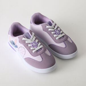 Zapatilla Luces Ni&ntilde;a Flor Lilo & Stitch Morado Disney