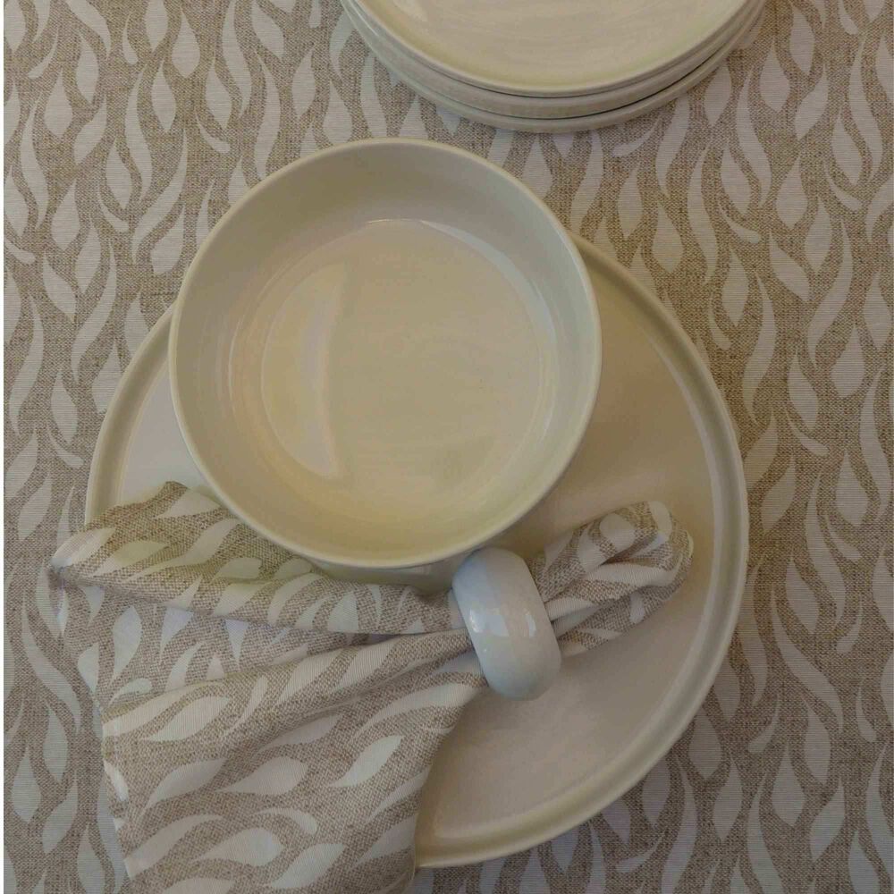 Mantel De Algod&oacute;n Wave Beige 157x227 Cm image number 4.0