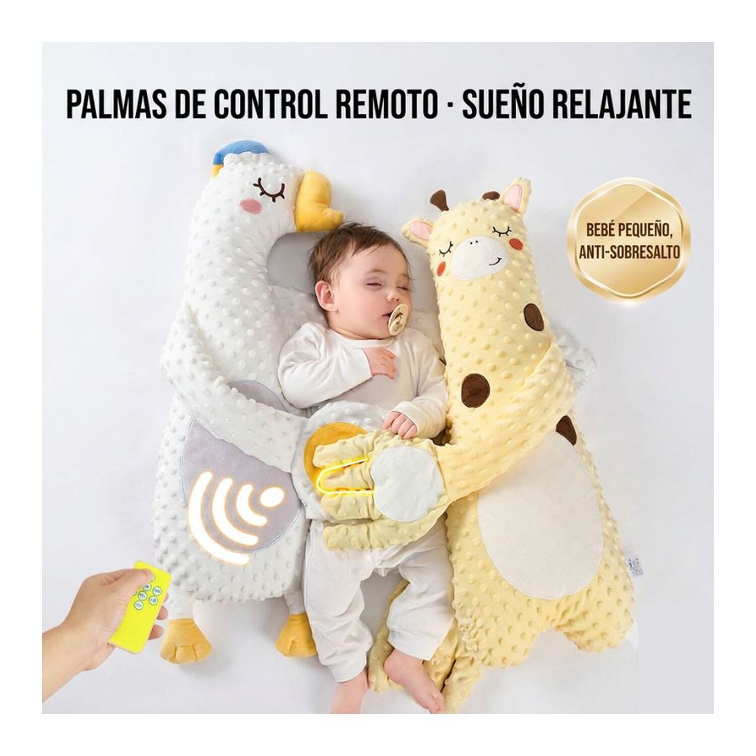 Almohada Calmante Para Beb&eacute; Antivuelco Gato image number 4.0