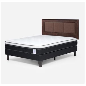 Cama Europea Rosen New Style 6 / 2 Plazas / Base Normal + Respaldo