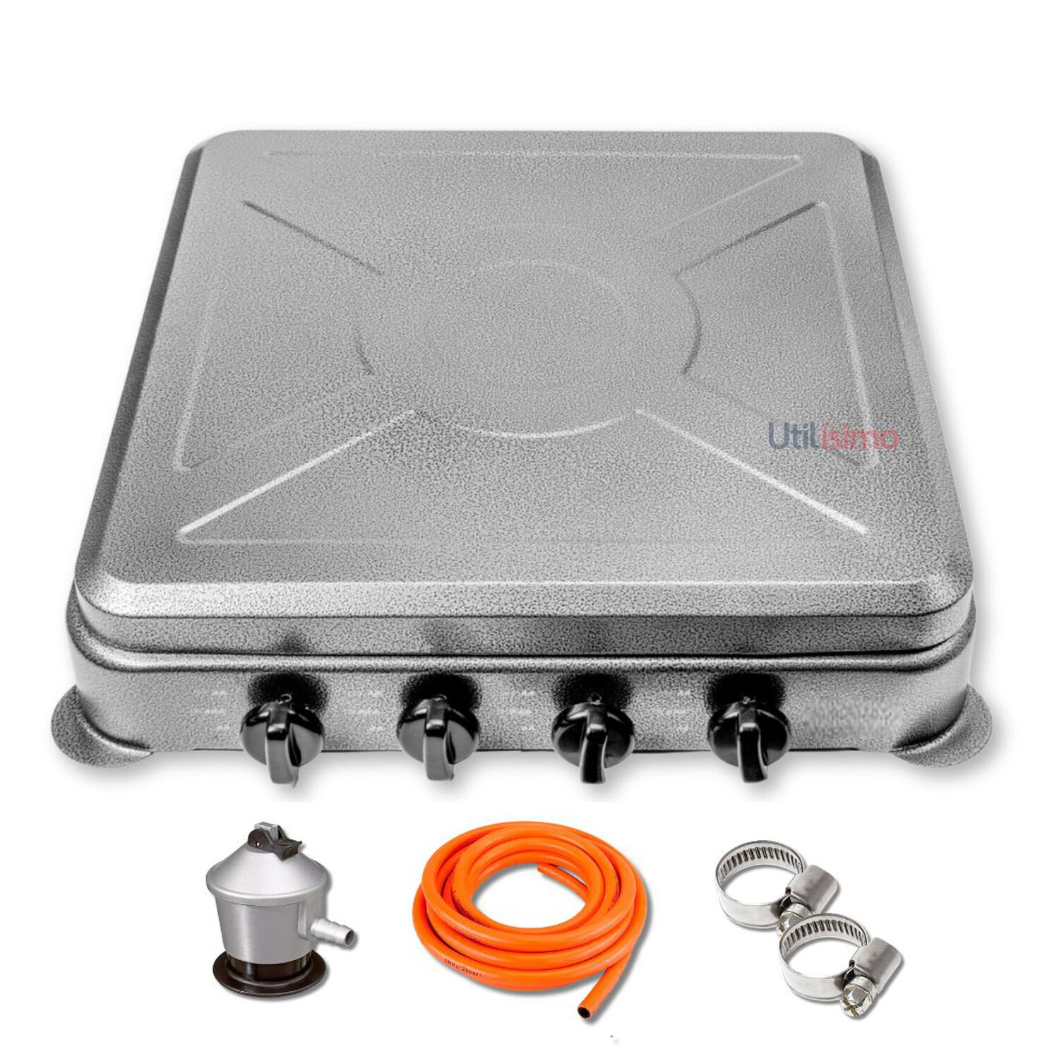 Cocina Encimera A Gas 4 Platos + Kit De Instalaci&oacute;n image number 1.0
