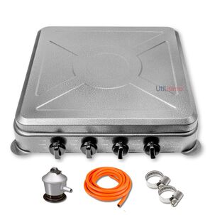 Cocina Encimera A Gas 4 Platos + Kit De Instalaci&oacute;n