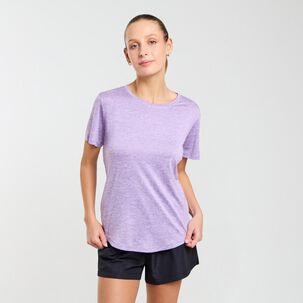 Polera Deportiva Básica Manga Corta Cuello Redondo Mujer Wetland