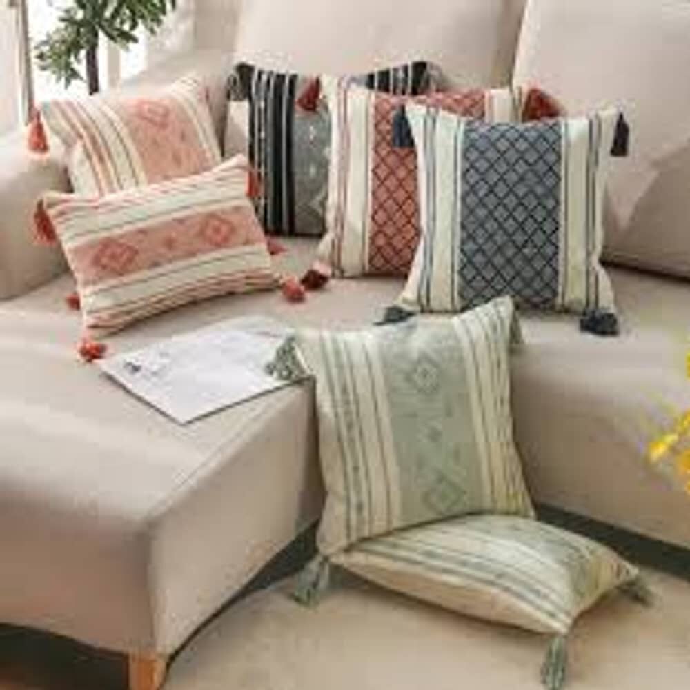 Set De 2 Cojines Kilim Con Borlas image number 4.0