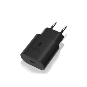 Adaptador De Pared 25w Carga R&aacute;pida Usb-c Compatible Samsung Y Apple