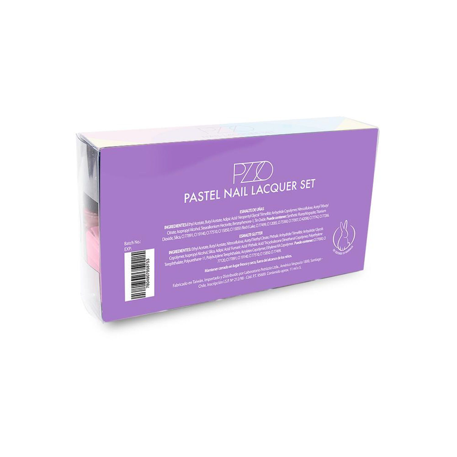 Set Esmaltes Petrizzio Nail Lacquer Pastel / 5 Colores image number 1.0
