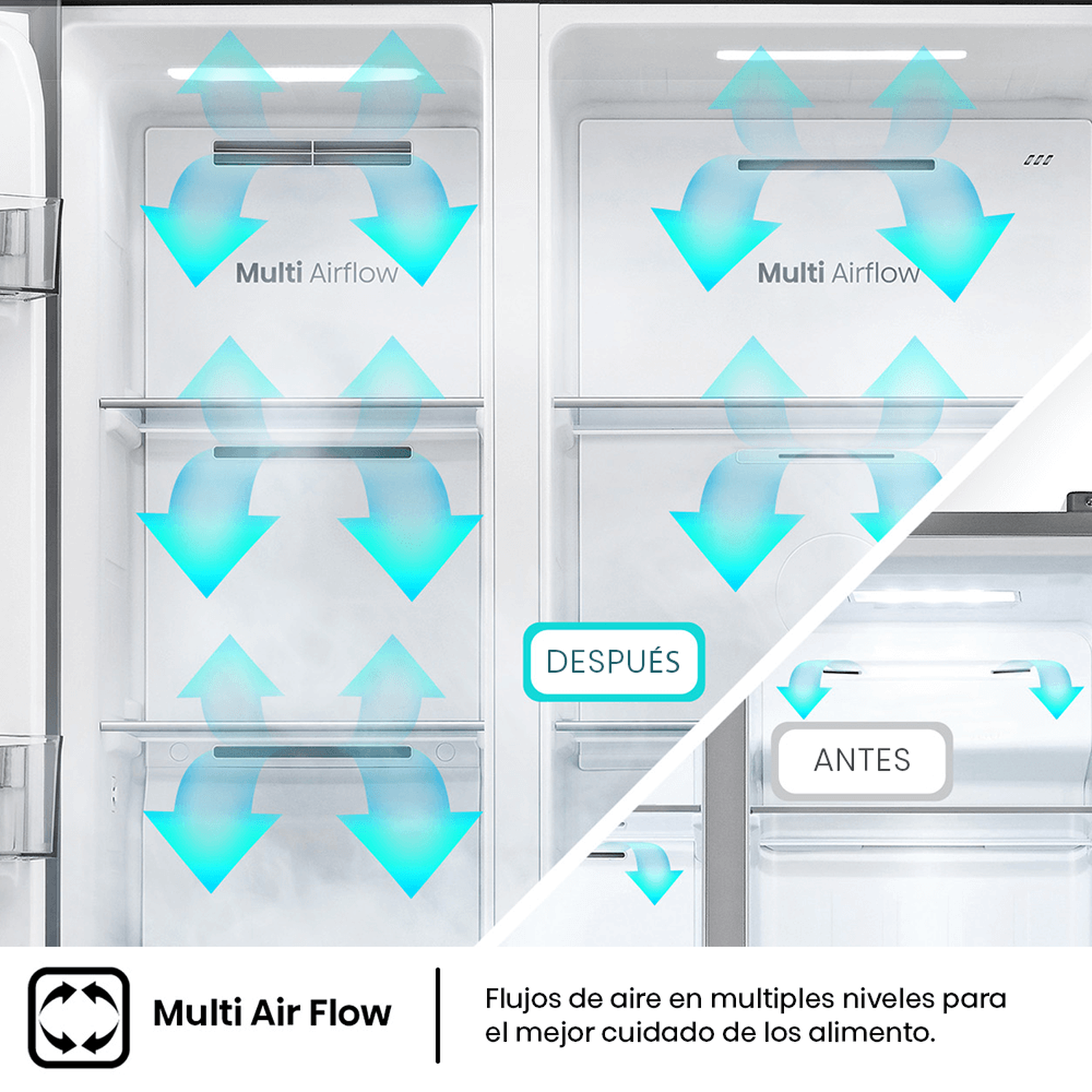 Refrigerador Side by Side Hisense RC-56WS / No Frost / 428 Litros / A+ image number 4.0