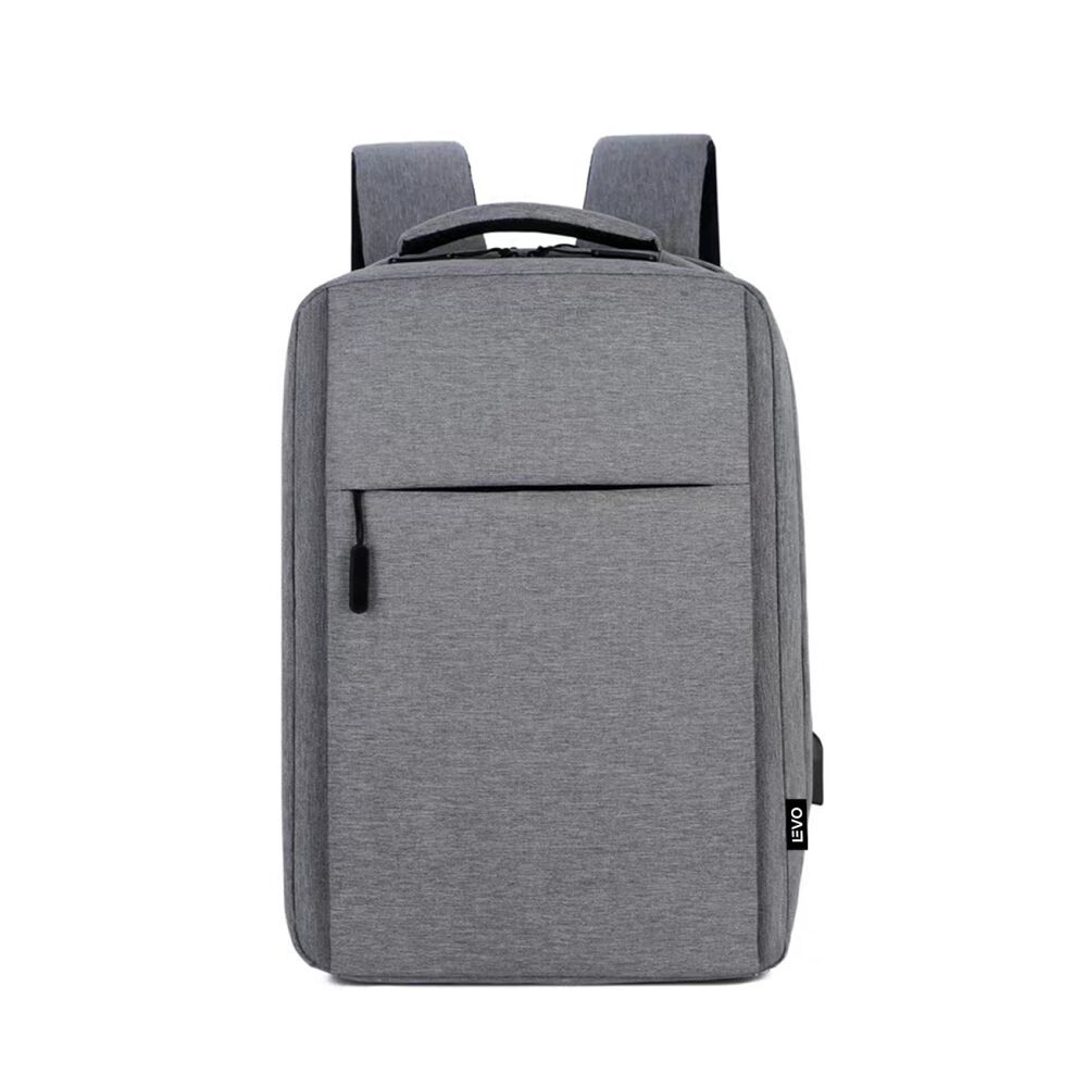 Mochila Para Notebook Con Puerto Usb 15" Gris Levo image number 0.0