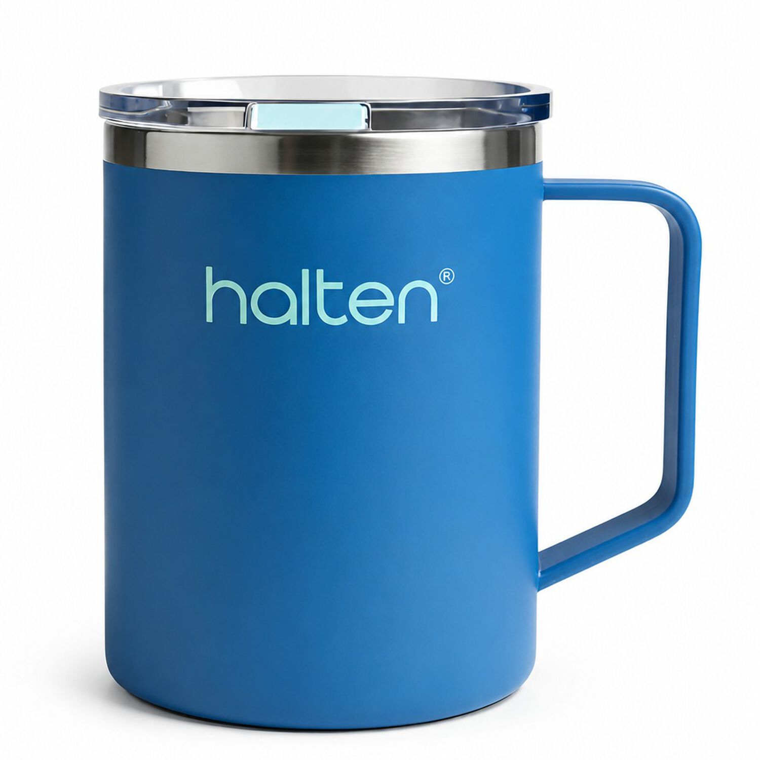 Termo Mug Cafe 450 Ml Acero Plastico Funny Halten Azul Indigo image number 1.0