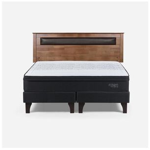 Cama Europea Rosen Tempo / King / Base Dividida + Respaldo
