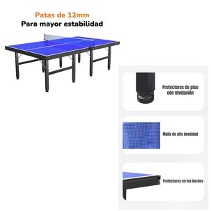 Mesa De Ping Pong Profesional Plegable 274cm By Lubabycas