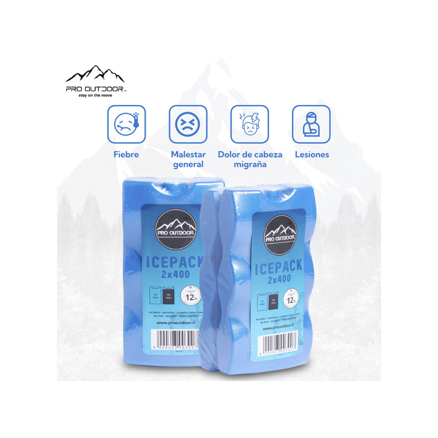 Icepack Duro 2x400 Gramos Pro Outdoor image number 6.0