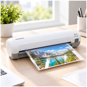 Laminadora Plastificadora A4 Incluye 6 Accesorios Blanco - Ps