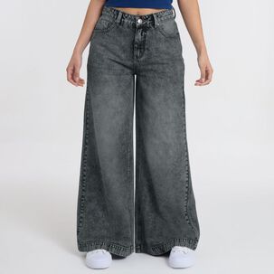 Jeans Tiro Medio Wide Leg Mujer Freedom