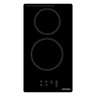 Encimera Vitrocer&aacute;mica Groner Touch Black 2q