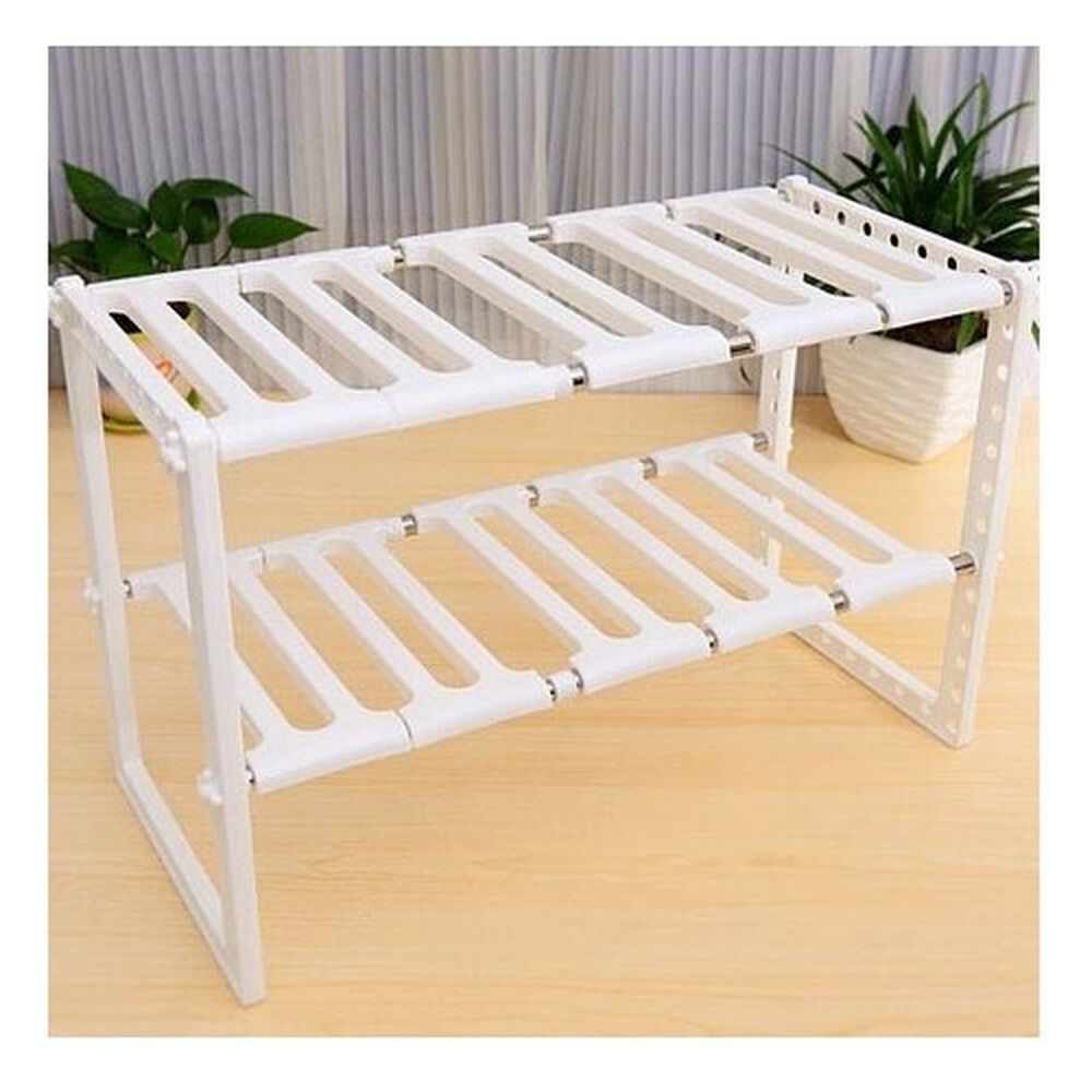 Organizador Estante Cocina Bajo Fregadero Ajustable Blanco image number 2.0