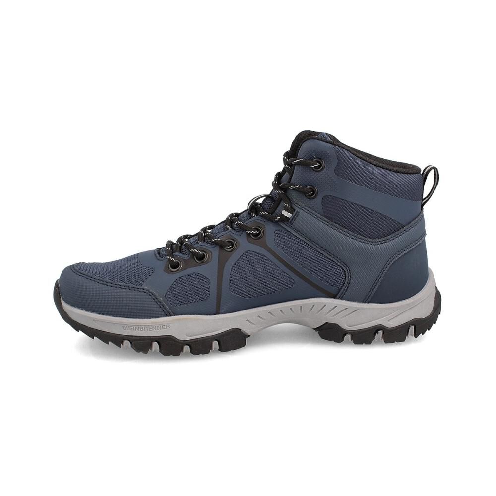 Zapatilla Outdoor Hombre Weinbrenner Baxter Mid Azul image number 3.0