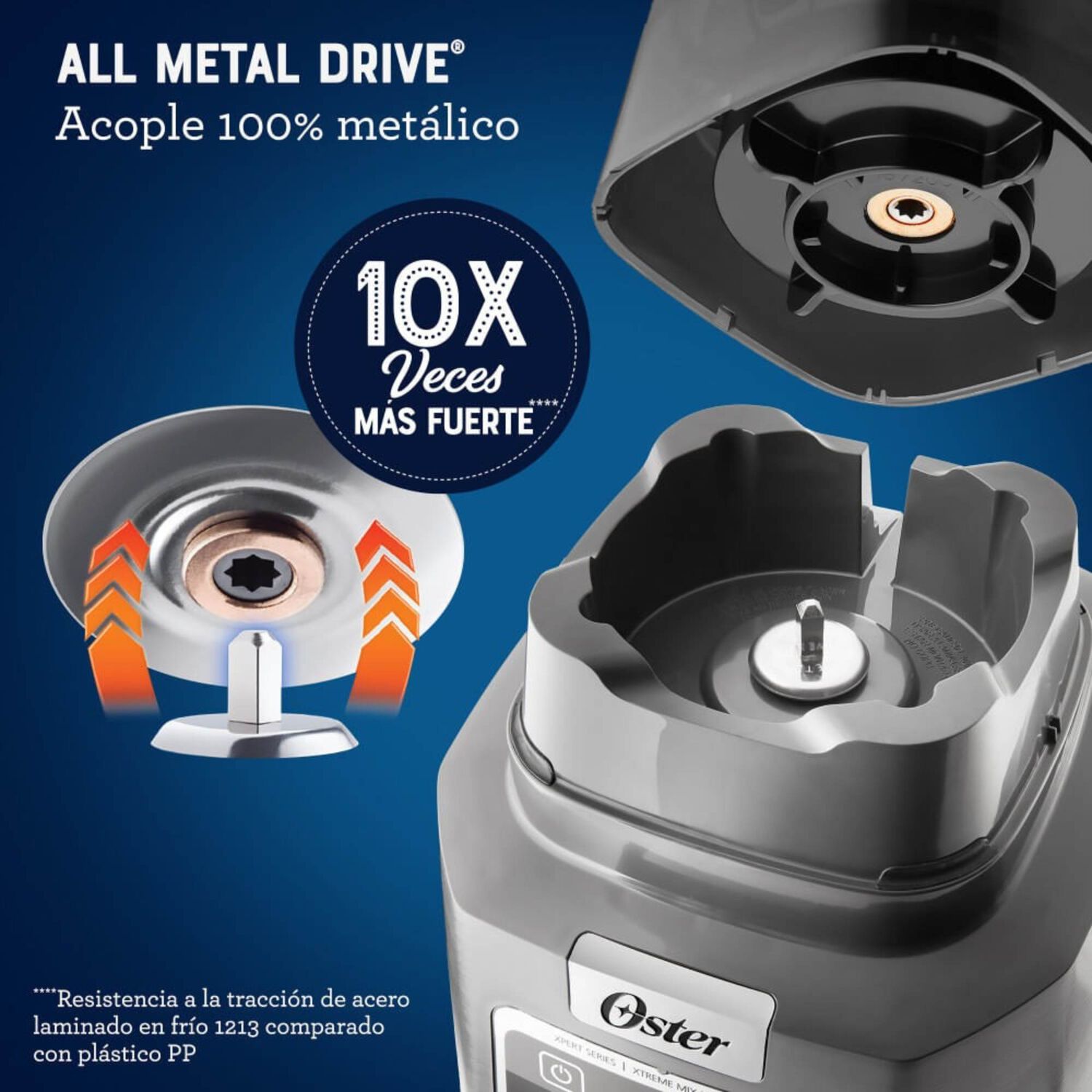 Licuadora Profesional Oster Xtreme Mix Con Iblend Y Max Crush Con Tecnolog&iacute;a Reversible, Vaso Blend-n-go Blstxpg-bgw image number 6.0