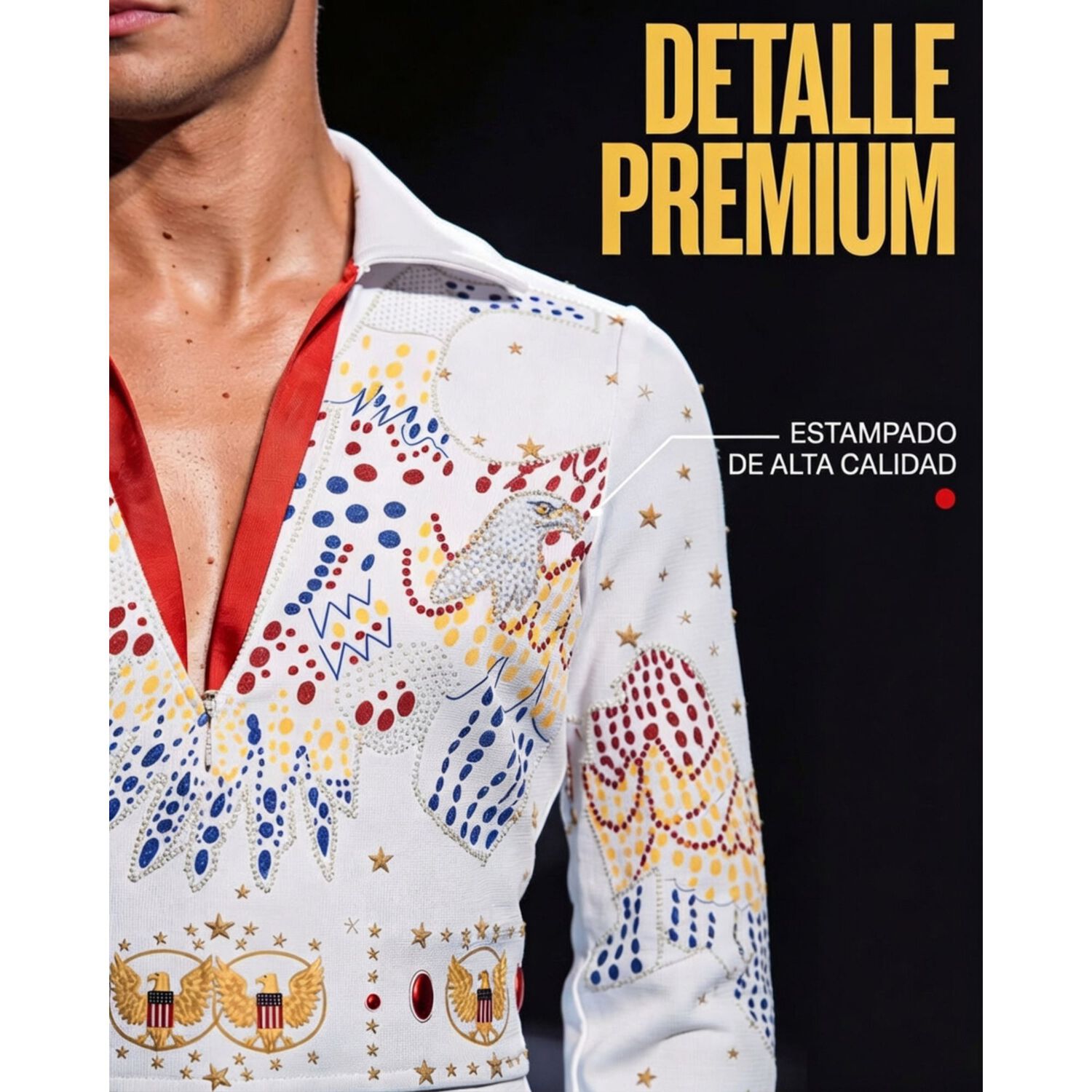 Disfraz Cosplay Elvis Presley Eagle Jumsuit image number 7.0
