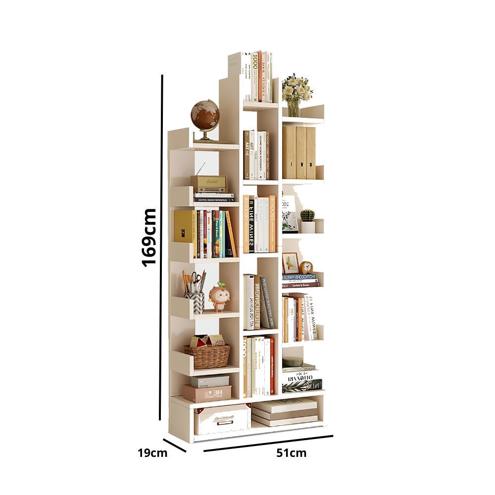 Estanter&iacute;a Librero Asim&eacute;trico Dise&ntilde;o Moderno 51x19x169 image number 2.0