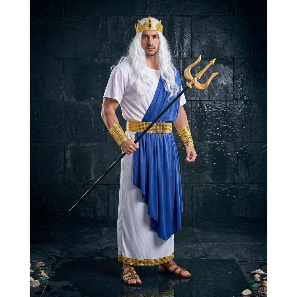 Disfraz Cosplay Poseid&oacute;n Dios Del Mar Griego image number 2.0