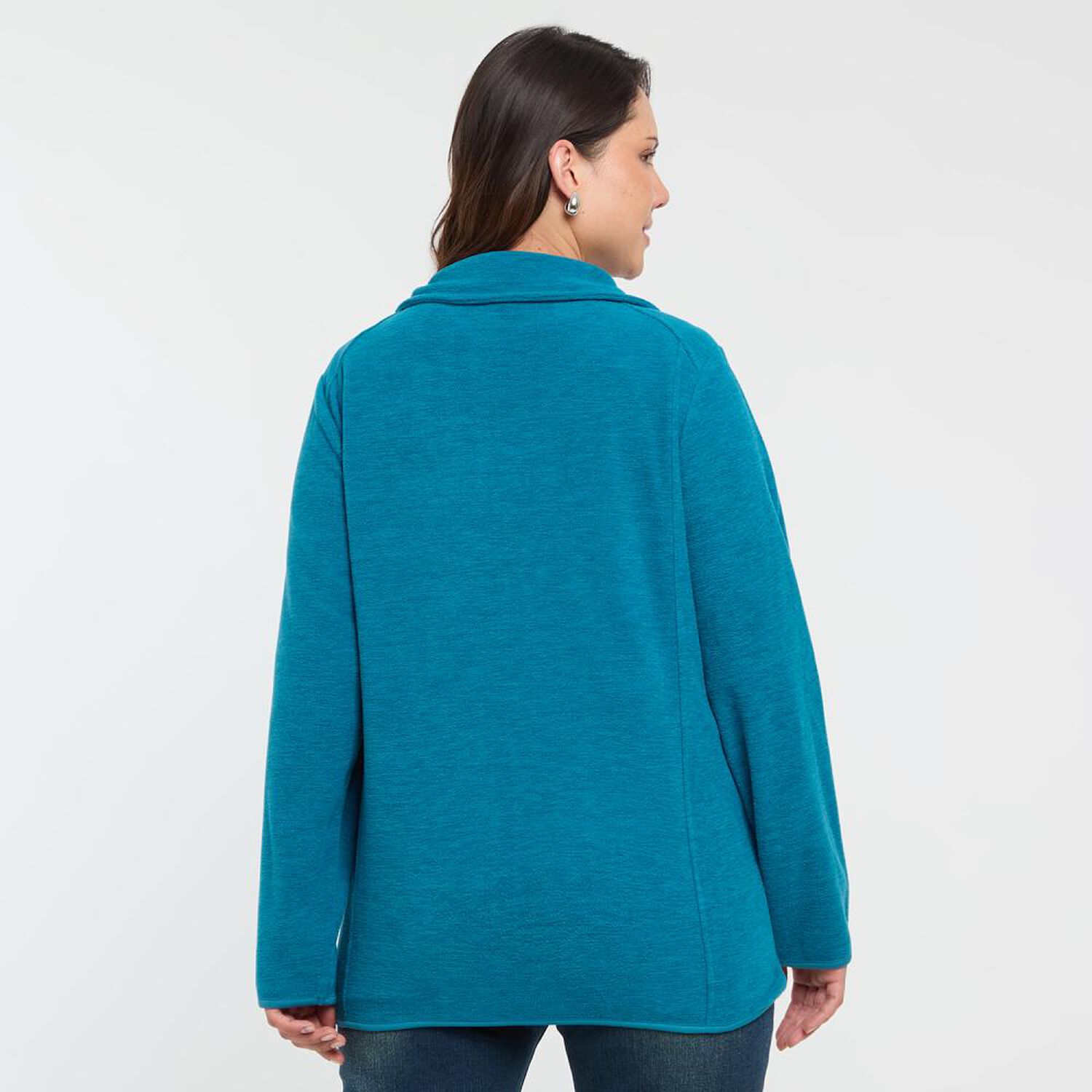 Poler&oacute;n B&aacute;sico Polar Cuello Alto Con Capucha Mujer Sexy Large image number 3.0
