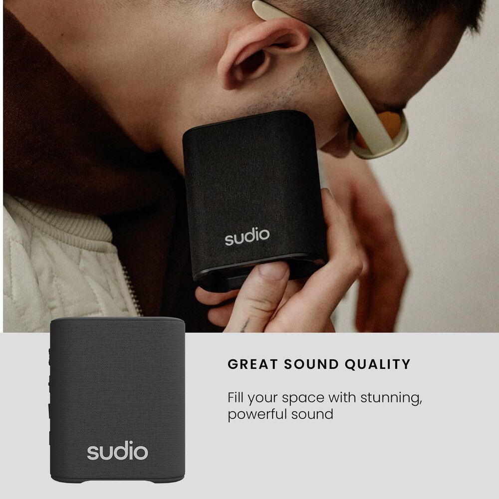 Parlante Sudio Premium S2 Tws Bluetooth Black Edition 7h image number 9.0