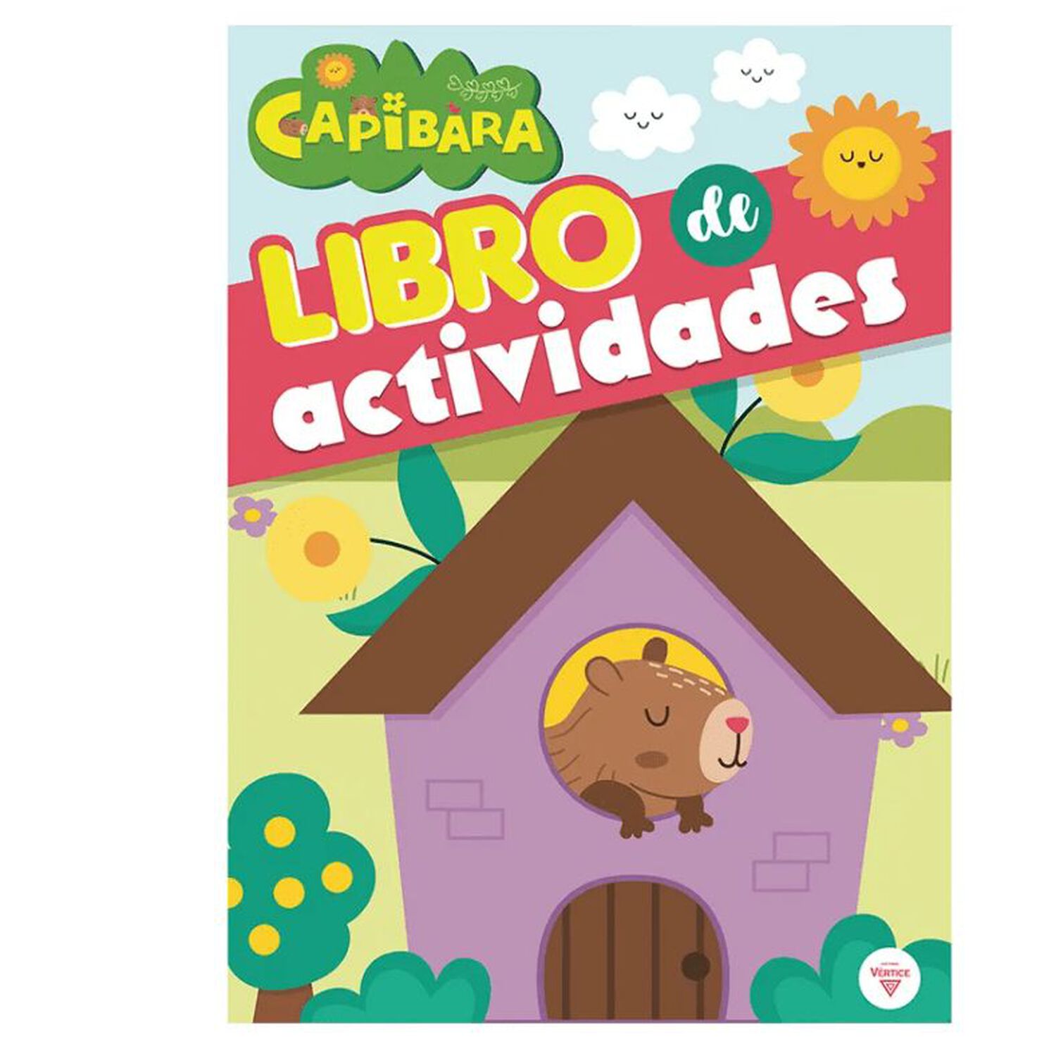 Libro De Actividades 40 Paginas + Stickers Capybara Vertice image number 0.0