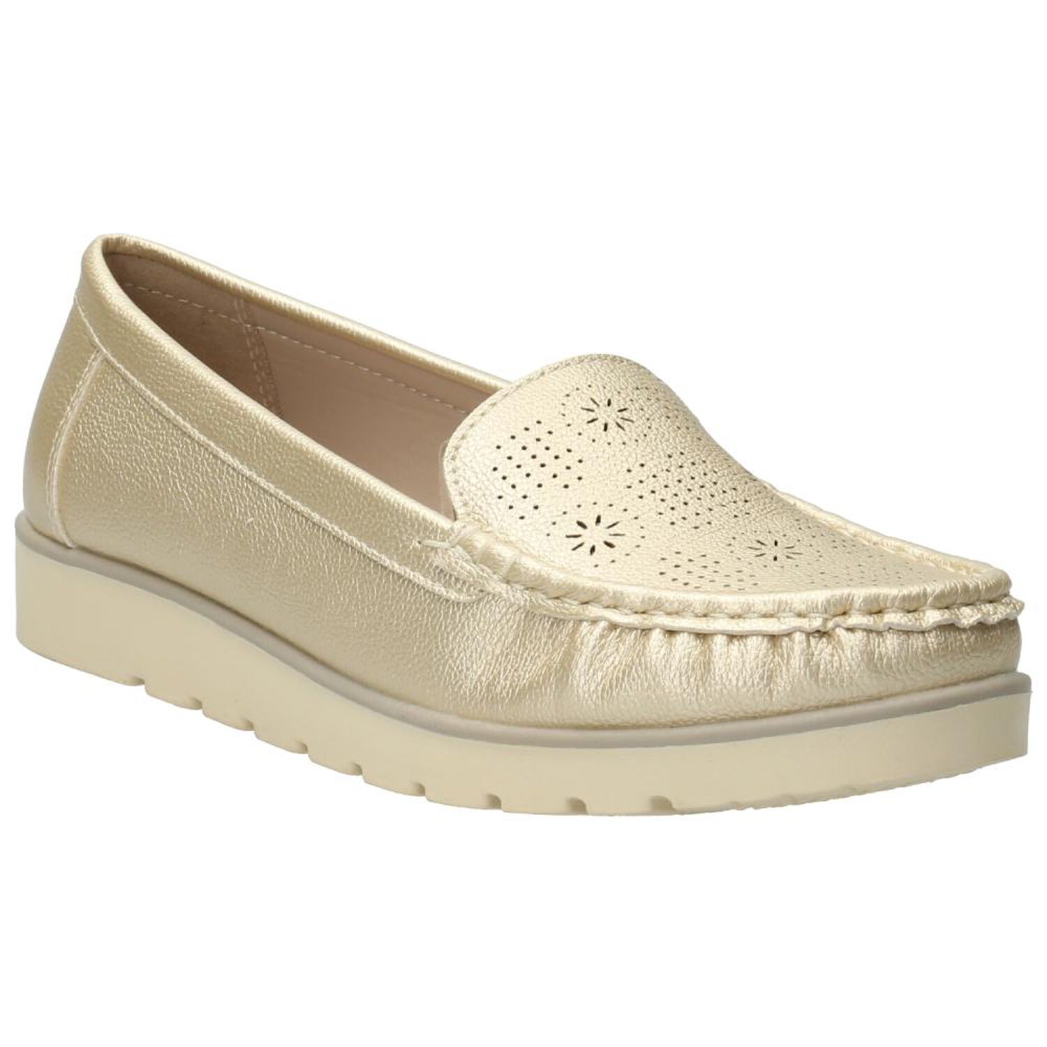 Mocas&iacute;n Mujer Azaleia Xandra Dorado image number 0.0