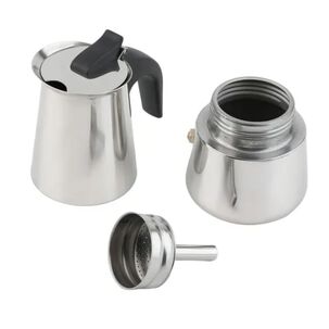 Cafetera Italiana Acero Inoxidable Capacidad 9 Tazas