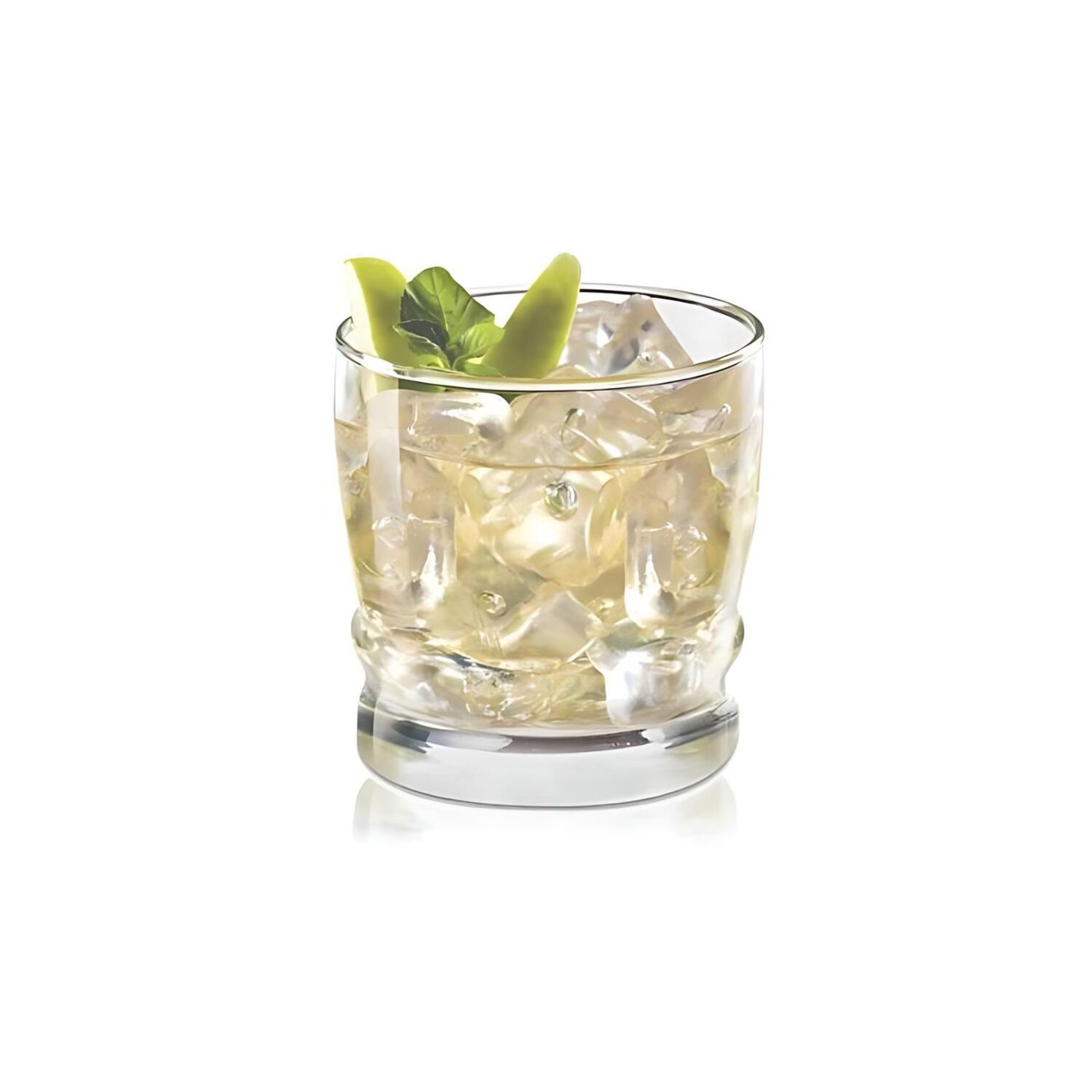 Display 6 Vasos Bajos Madeira Rock 304cc Tragos Jugos Cristar image number 2.0