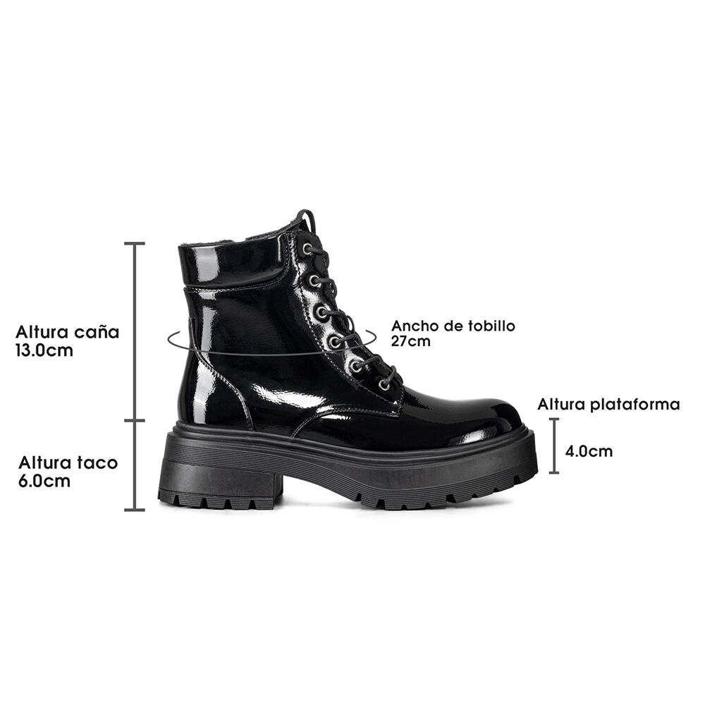 Botin Mujer Casual Charol Vintage Weide Czy607 image number 6.0