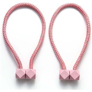 Pack De 02 Sujetadores - Abrazaderas Magneticas Para Cortinas Rosa