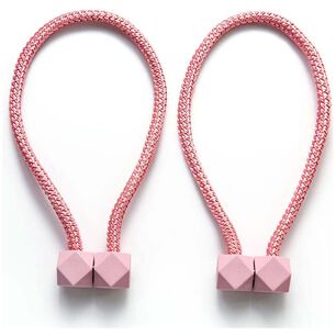 Pack De 02 Sujetadores - Abrazaderas Magneticas Para Cortinas Rosa