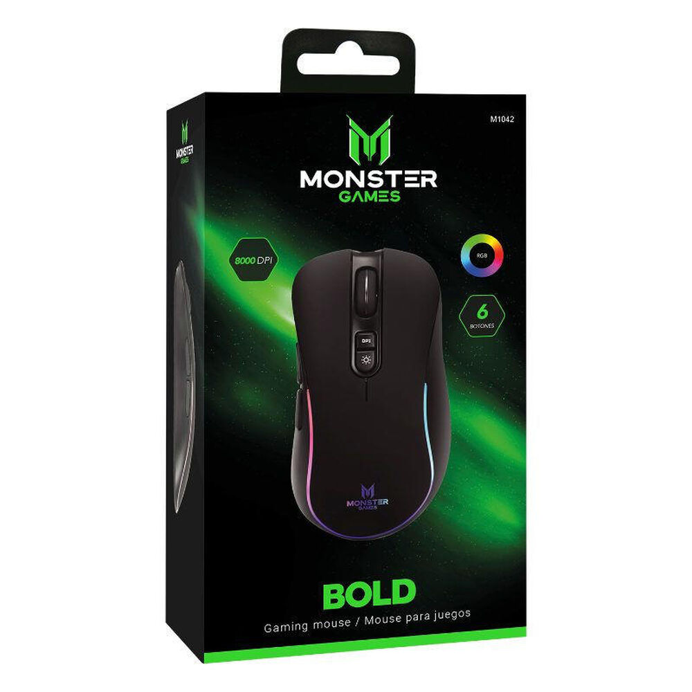 Mouse Gamer Bold Monster 6 Botones Dpi 8000 image number 3.0