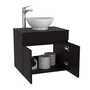 Mueble Vanitorio 2 Puerta Fm-001 Negro