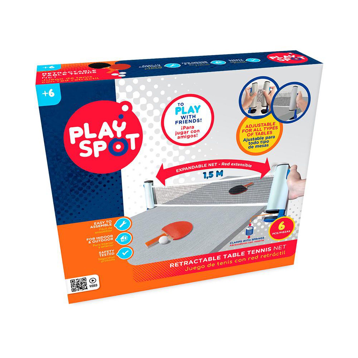 Juego De Pin Pon Playspot Pl54 image number 0.0